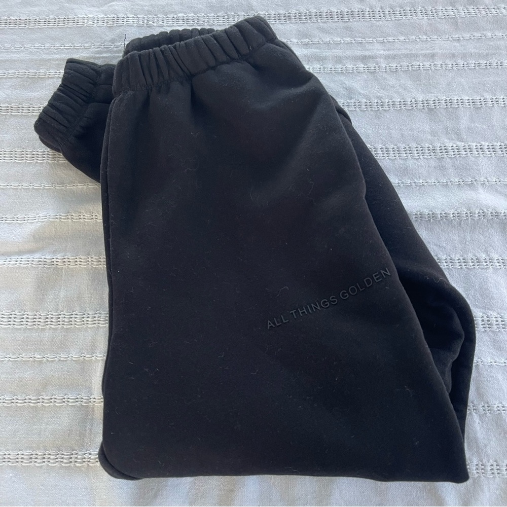All Things Golden Black womens joggers size XS